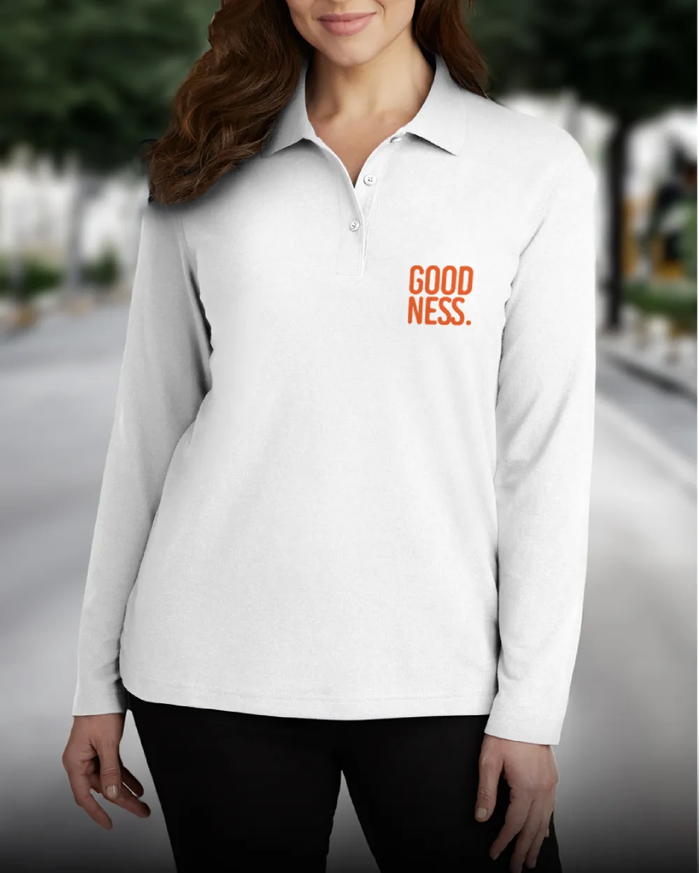 Long sleeve polo t-shirt