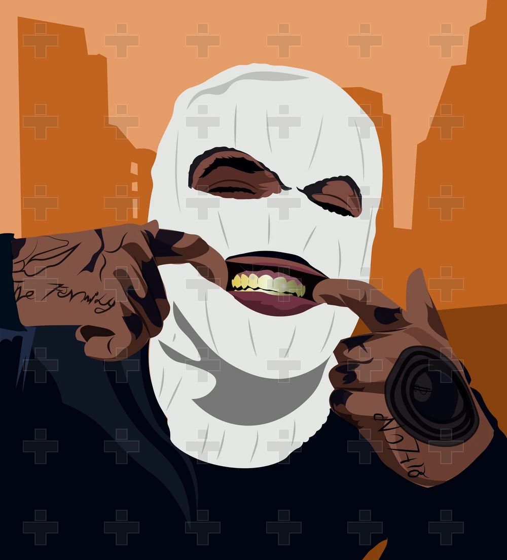 Ski mask GAngster - Artworks | teeplus