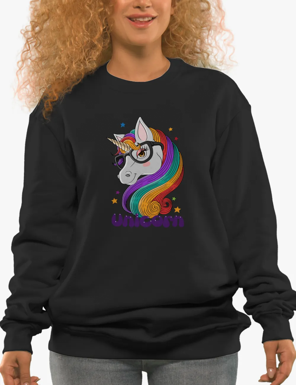 CuteUnicornCartoonFunSweatshirt